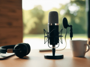 podcast setup