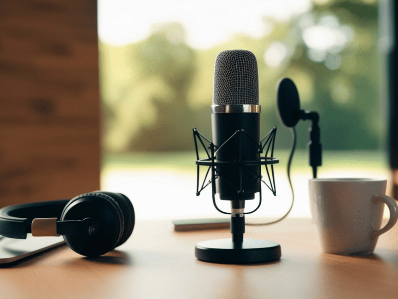 podcast setup