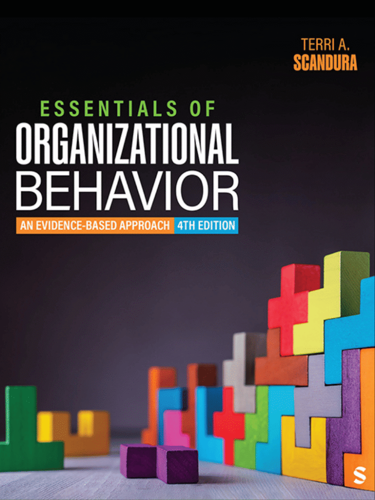 Essentials of Organizational Behavior: An Evidence-Based Approach Book Cover